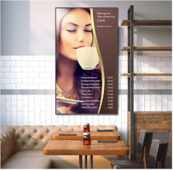 Repeat Signage displays in both portrait and landscape